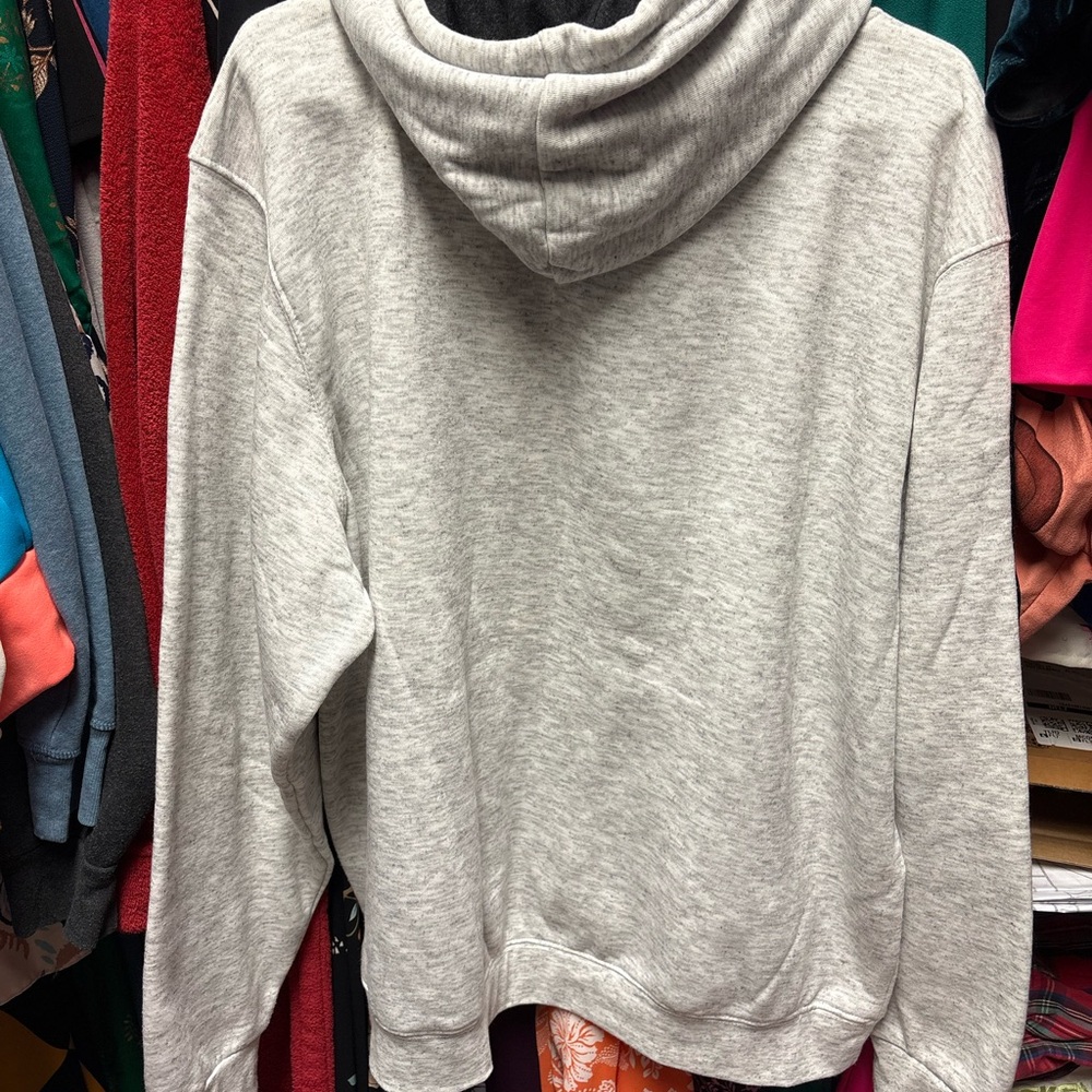 Capulin Volcano Graphic Hoodie Sweatshirt - Gray with Blue Print - Picture 5 of 5